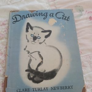 Adorable vintage book Drawing a cat